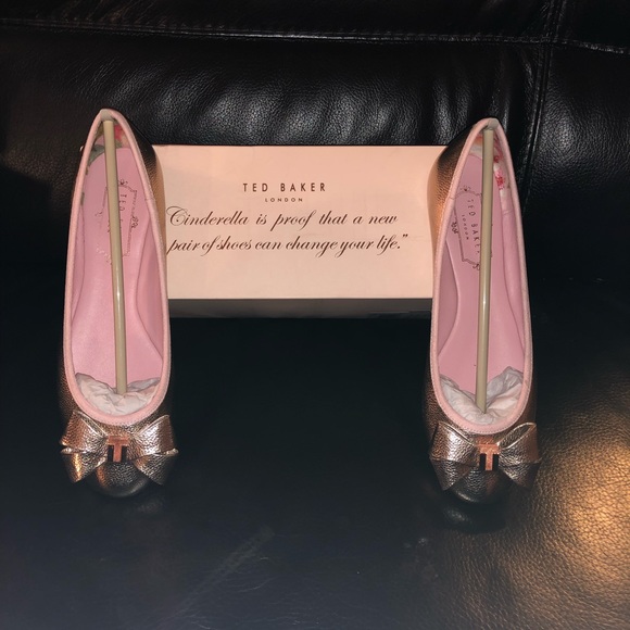 Brand New In the Box Ted Baker Bow Flats - Picture 1 of 6
